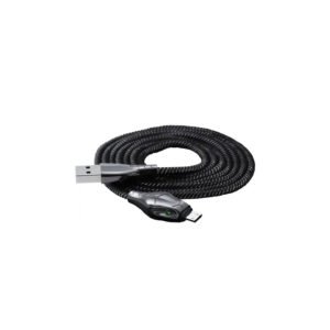 BENKS BLACK MAMBA NYLON ÖRGÜLÜ 1,2 M USB KABLOSU | USB-A - MİKRO-USB | VERİ SENKRONİZASYONU VE HIZLI ŞARJ KABLOSU
